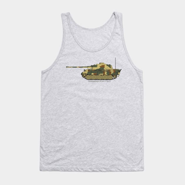 Panzerkampfwagen VI Ausf. B Tiger II Tank Top by FAawRay